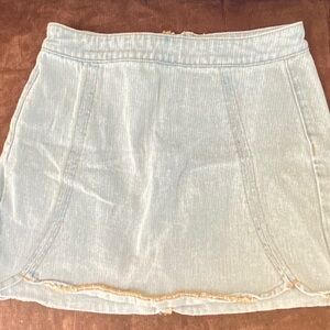 PacSun Faded Blue Denim Mini Skirt